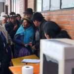 Bolivian presidential runoff election, in La Paz