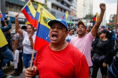 Protest in support of Venezuela's President Nicolas Maduro, in Caracas