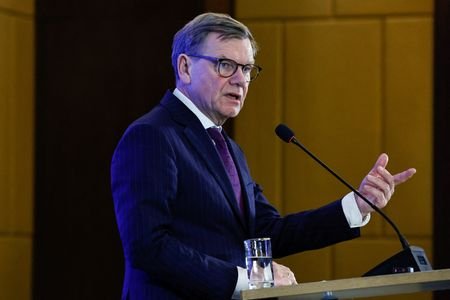German Foreign Minister Johann Wadephul attending a press conference in