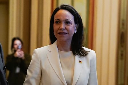 Venezuelan opposition leader Maria Corina Machado meets with U.S. senators