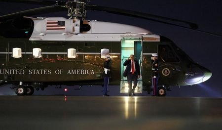 Trump departs after attending the College Football Playoff National Championship