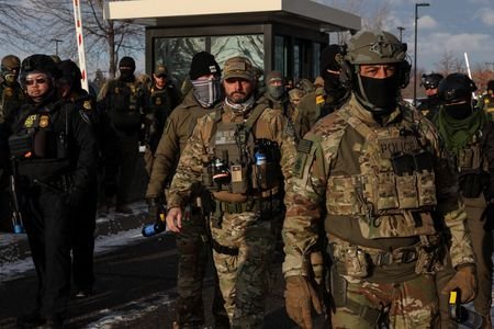 Demonstration against increased immigration enforcement, days after the fatal shooting