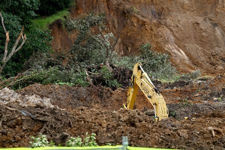 FILE PHOTO: Aftermath of a landslide triggered by heavy rains,