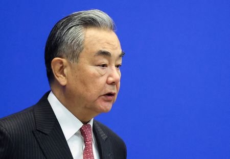 FILE PHOTO: Chinese foreign minister speaks at Lanting Forum in