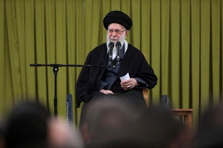 FILE PHOTO: Iran's Supreme Leader Ayatollah Ali Khamenei speaks during