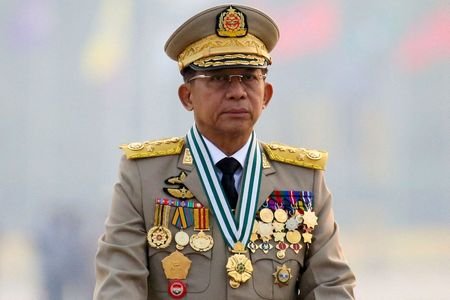 FILE PHOTO: FILE PHOTO: Myanmar junta chief Senior General Min