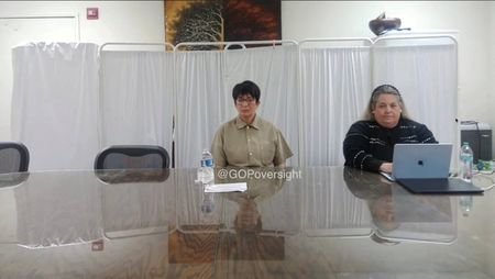 Ghislaine Maxwell addresses the House Oversight Committee in Washington