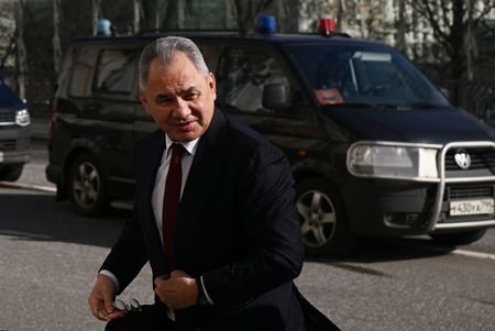 FILE PHOTO: Russian Defence Minister Sergei Shoigu arrives at the