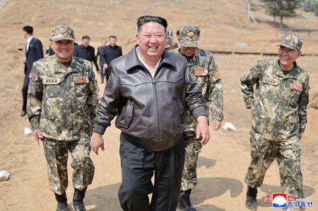 FILE PHOTO: North Korea leader Kim Jong Un visits military