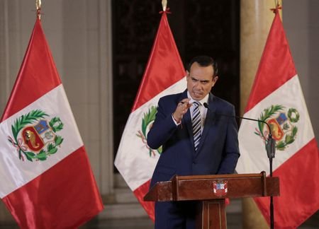Peru's President holds a press conference after facing congressional oversight