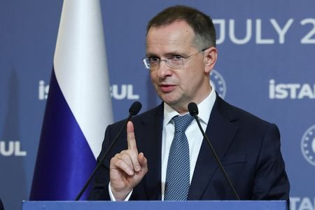 Russian delegation holds a press conference on the day of