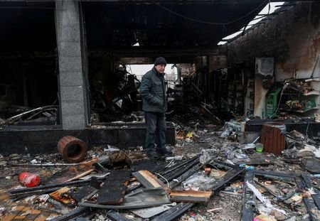 FILE PHOTO: Aftermath of a Russian drone attack in Odesa