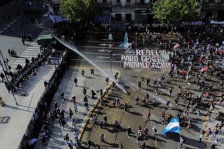 Argentine lawmakers debate labor reforms amid protests, in Buenos Aires