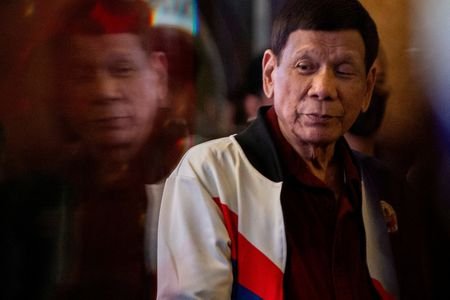 FILE PHOTO: Former Philippine president Rodrigo Duterte attends PDP-Laban proclamation