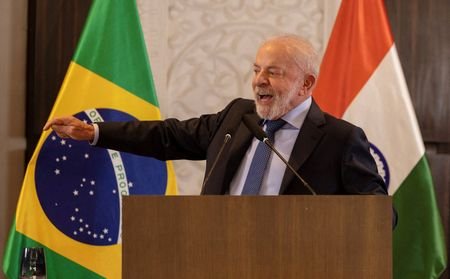 Brazilian President Lula in New Delhi, India