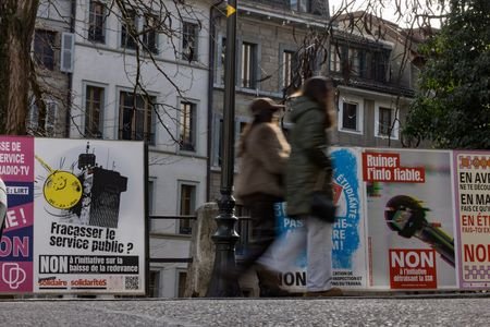 Swiss radio and television votations poster campaign