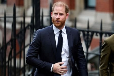 FILE PHOTO: Trial in Britain's Prince Harry and others' phone-hacking