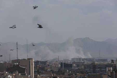 Aftermath of strike in Tehran
