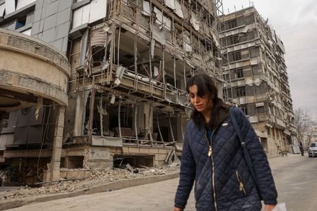 Aftermath of an Israeli and the U.S. strike on Gandhi