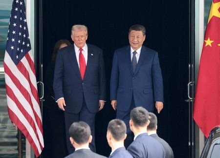 U.S. President Donald Trump meets with Chinese President Xi Jinping
