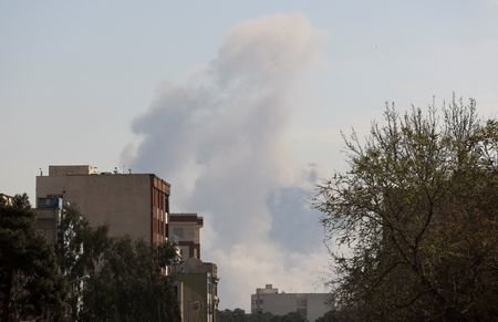 Aftermath of a strike, amid the U.S.-Israeli conflict with Iran,