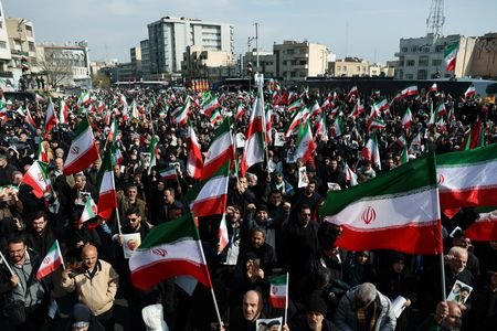 People gather in support of Iran's new supreme leader Mojtaba