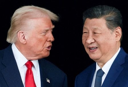 FILE PHOTO: U.S. President Donald Trump meets with Chinese President