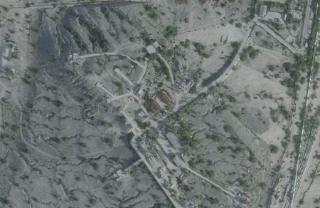 A satellite image of Kharg Island, before U.S. strikes