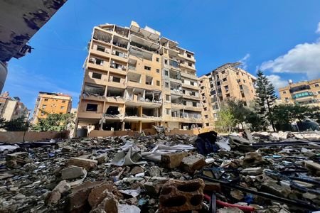 Aftermath of Israeli strikes in Beirut