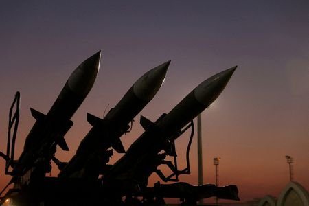 FILE PHOTO: Iranian missiles are displayed at the Islamic Revolutionary