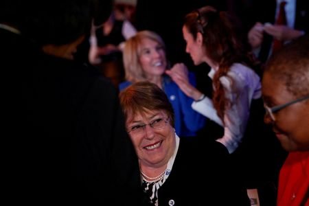 FILE PHOTO: Former president of Chile Bachelet attends GWL Voices