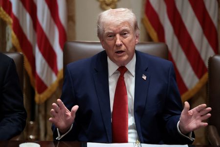 U.S. President Donald Trump holds a cabinet meeting at the