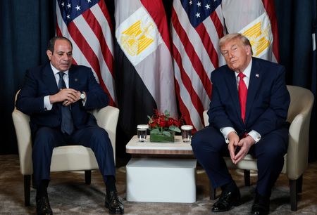 U.S. President Trump holds a bilateral meeting with Egyptian President