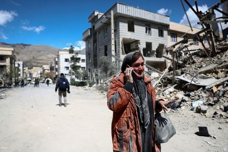 Aftermath of a strike amid the U.S.-Israeli conflict with Iran,