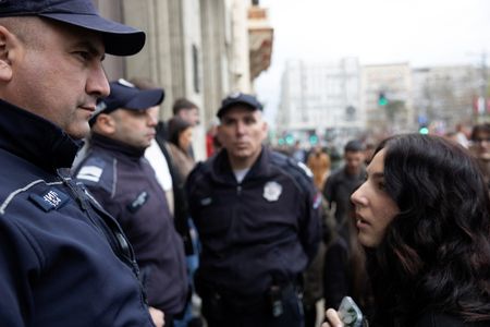 Serbian students protest police search of Belgrade University offices