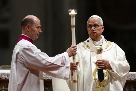 The Easter Vigil in Saint Peter's Basilica at the Vatican