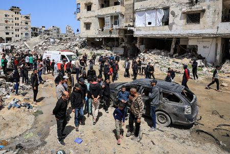 Aftermath of an Israeli strike in Gaza City