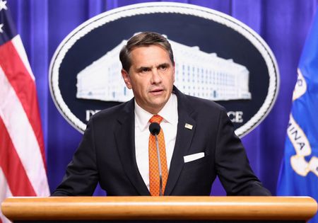 Acting U.S. Attorney General Todd Blanche and Assistant Attorney General