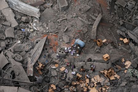 Aftermath of an Israeli strike, in Beirut