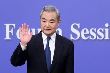 FILE PHOTO: Chinese Foreign Minister Wang Yi attends a press