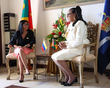 Venezuela’s acting president Rodriguez in Grenada for first foreign visit