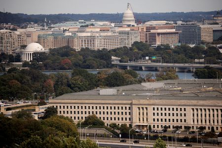 FILE PHOTO: The Pentagon building is seen in Arlington, Virginia,