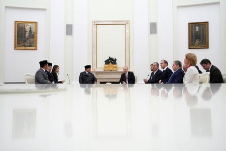 Russian President Putin hosts Indonesian President Subianto for talks in
