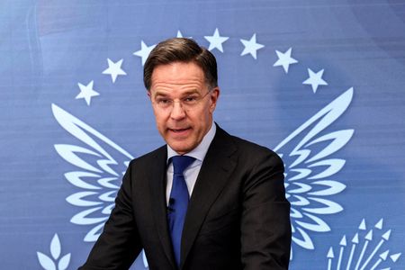 NATO's Secretary General Rutte speaks at the Ronald Reagan Presidential