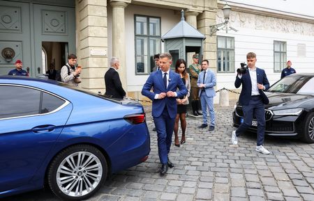 Hungary's President Sulyok meets election winner Magyar and other party