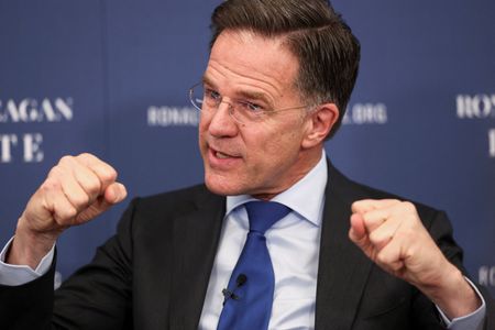NATO's Secretary General Rutte speaks at the Ronald Reagan Presidential