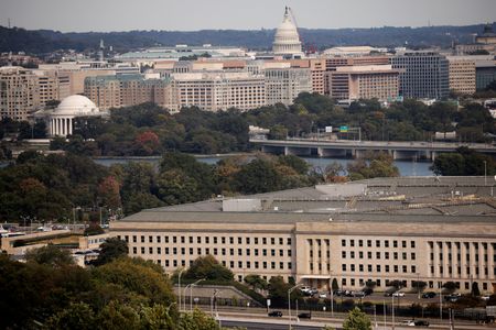 FILE PHOTO: The Pentagon building is seen in Arlington, Virginia,