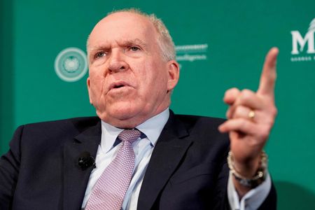 FILE PHOTO: Former CIA director John Brennan speaks during a