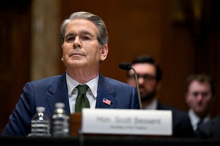 FILE PHOTO: U.S. Treasury Secretary Bessent testifies on President Trump's
