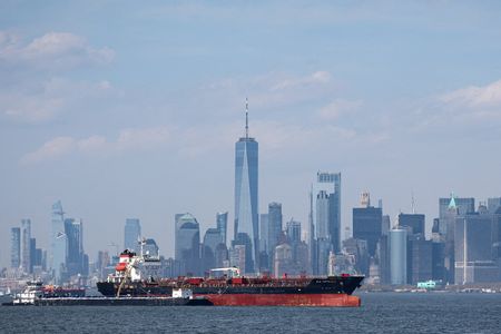 FILE PHOTO: The Mtm Rotterdam, a chemical and oil tanker,